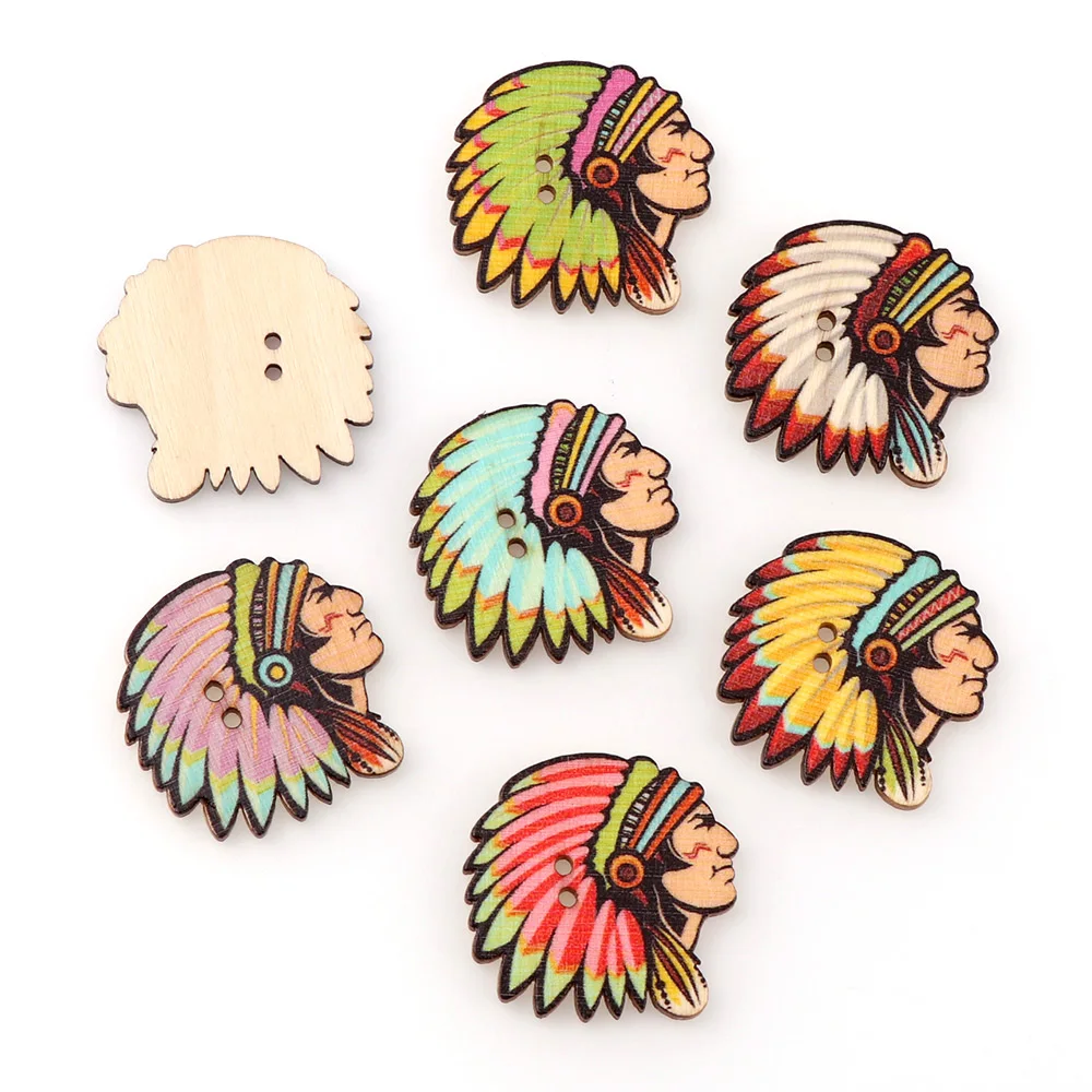 50Pcs New Mix Color Primitive Human 2 Holes DIY Random Wooden Buttons Sewing Scrapbooking Accessories 31MM
50Pcs New Mix Color Primitive Human 2 Holes DIY Random Wooden Buttons Sewing Scrapbooking Accessories 31MM