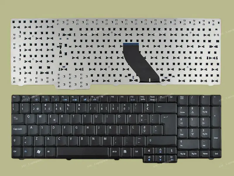 Новая клавиатура с португальской раскладкой для ACER Travelmate 7220 7220g 7320 7510 7520 7520g 7720 7720G, Черная
Новая клавиатура с португальской раскладкой для ACER Travelmate 7220 7220g 7320 7510 7520 7520g 7720 7720G, Черная