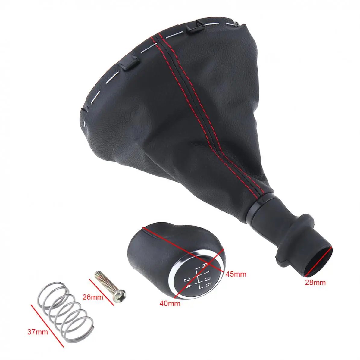 5 Speed ABS + PU Leather Car Manual Gear Shift Handball Knob With Dust Cover/Spring/Screw for Volkswagen T5 / T5.1 Gp
5 Speed ABS + PU Leather Car Manual Gear Shift Handball Knob With Dust Cover/Spring/Screw for Volkswagen T5 / T5.1 Gp