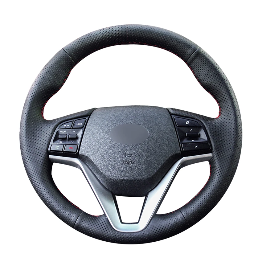 Hand-stitched DIY Black Micro Fiber Leather Car Steering Wheel Cover for Hyundai Tucson 3 2015 2016 2017 2018 2019 Accent
Hand-stitched DIY Black Micro Fiber Leather Car Steering Wheel Cover for Hyundai Tucson 3 2015 2016 2017 2018 2019 Accent