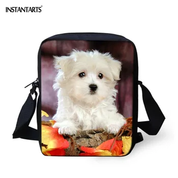 INSTANTARTS Cute Maltese Dog Animal Printing Crossbody Bag 3D Brand Design Mini Kindergarten Students Messenger Bags Bookbags
INSTANTARTS Cute Maltese Dog Animal Printing Crossbody Bag 3D Brand Design Mini Kindergarten Students Messenger Bags Bookbags