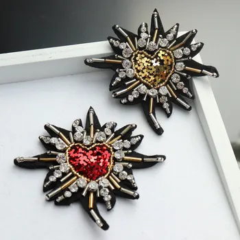 1 Piece Fashion Red Golden Sequins Rhinestones beads heart patches applique sew on beads applique clothes shoes bags patches DIY
1 Piece Fashion Red Golden Sequins Rhinestones beads heart patches applique sew on beads applique clothes shoes bags patches DIY