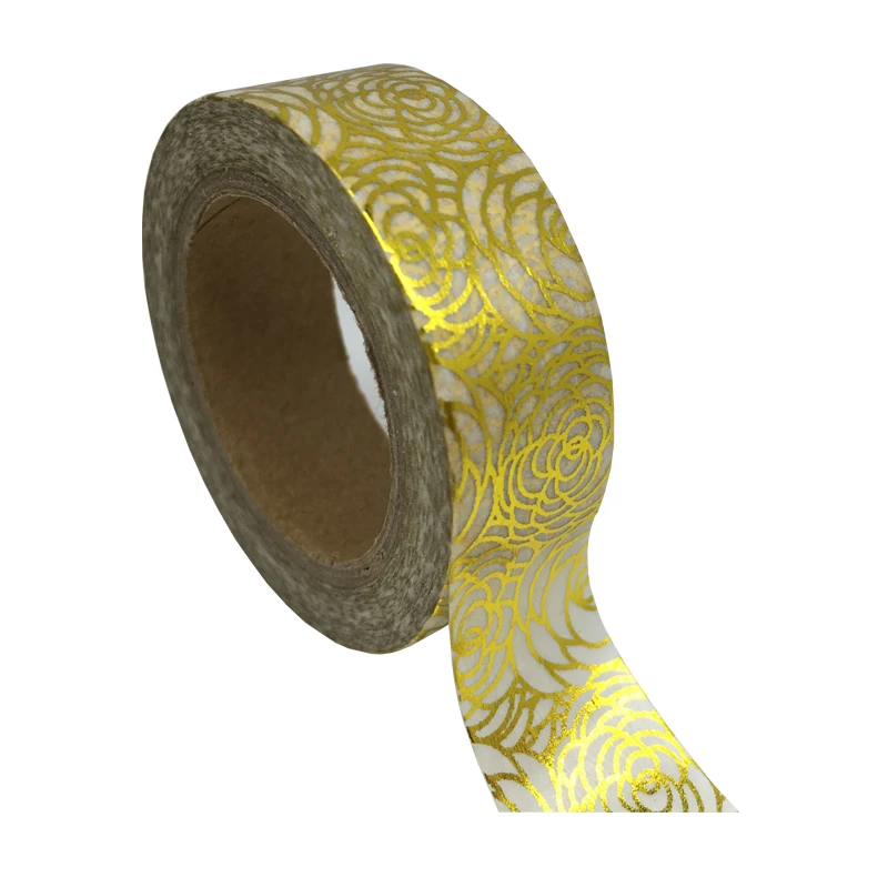 2016 New 1x Chinese Rose Floral Hot Stamping Gold Foil Japanese Washi DIY Tape Decorative Masking Tape Cinta Adhesiva 1.5cm*10m
2016 New 1x Chinese Rose Floral Hot Stamping Gold Foil Japanese Washi DIY Tape Decorative Masking Tape Cinta Adhesiva 1.5cm*10m