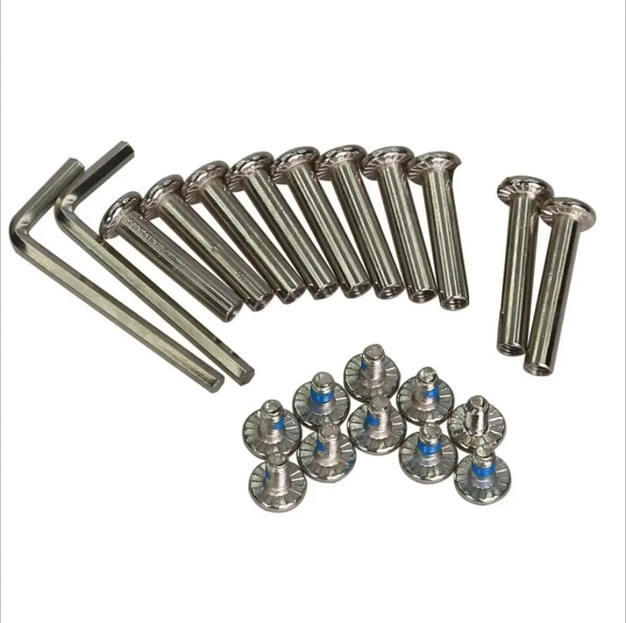 1 set 10 groups 3.0/3.5cm inline skates universal nail screw nut 1 Screws nuts wrenches Roller Skate Shoes accessories
1 set 10 groups 3.0/3.5cm inline skates universal nail screw nut 1 Screws nuts wrenches Roller Skate Shoes accessories