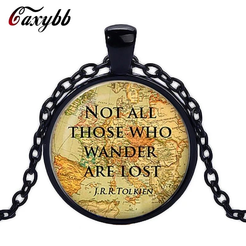 Caxybb Brand Not All Those Who Wander Are Lost J.R.R.Tolkien Glass Dome Pendant Vintage Art Picture Necklace Best Gift
Caxybb Brand Not All Those Who Wander Are Lost J.R.R.Tolkien Glass Dome Pendant Vintage Art Picture Necklace Best Gift
