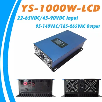 1000W Solar Pure Sine Wave MPPT On Grid Tie Inverter DC22-65V/45-90V Input to AC110V/230V Output High Efficiency Converter
1000W Solar Pure Sine Wave MPPT On Grid Tie Inverter DC22-65V/45-90V Input to AC110V/230V Output High Efficiency Converter