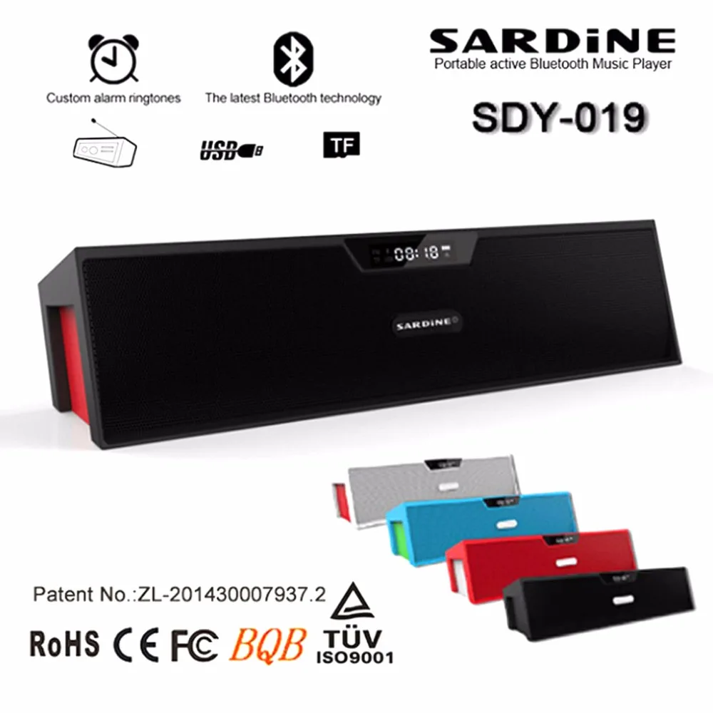 SARDiNE Portable Wireless Bluetooth Speakers soundbar subwoofer sound bar Alarm Clock LCD Time Display HIFI caixa de som
SARDiNE Portable Wireless Bluetooth Speakers soundbar subwoofer sound bar Alarm Clock LCD Time Display HIFI caixa de som