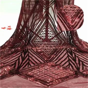 Sequined Style African High Quality Net Wedding Lace Fabric 2019 New Nigeria Sequins Guipure Tulle Sewing Evening Dress Material
Sequined Style African High Quality Net Wedding Lace Fabric 2019 New Nigeria Sequins Guipure Tulle Sewing Evening Dress Material