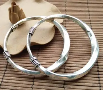 Collection of folk silver sculpture bracelets, multi-style national wind spiral female Bracelets
Collection of folk silver sculpture bracelets, multi-style national wind spiral female Bracelets