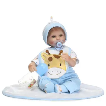 Nicery 16-18inch 40-45cm Bebe Doll Reborn Soft Silicone Boy Girl Toy Reborn Baby Doll Gift for Child Blue Clothes lifelike Doll
Nicery 16-18inch 40-45cm Bebe Doll Reborn Soft Silicone Boy Girl Toy Reborn Baby Doll Gift for Child Blue Clothes lifelike Doll
