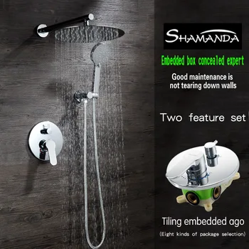 New Arrival Bath Faucet Various Styles Shower Head Concealed Round Brass Two Functions Embedded Box Mixer Valve Shower Set
New Arrival Bath Faucet Various Styles Shower Head Concealed Round Brass Two Functions Embedded Box Mixer Valve Shower Set