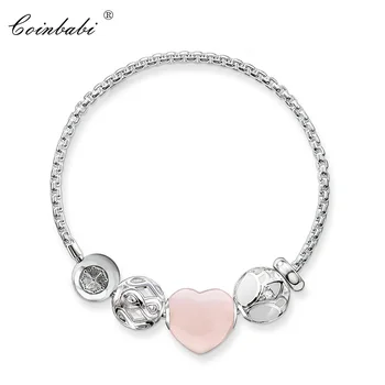 Bracelets Beads Heart Lotus Link Chain 925 Sterling Silver Fashion Jewelry For Women Ts Trendy Beads Gift Thomas Karma Bracelet
Bracelets Beads Heart Lotus Link Chain 925 Sterling Silver Fashion Jewelry For Women Ts Trendy Beads Gift Thomas Karma Bracelet