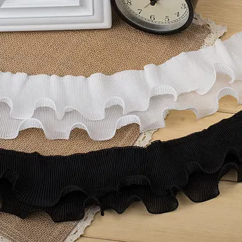 5yards white and black stretch lace trim two layer ruffle lace skirt cuff doll diy handmade wedding dress decoration lace fabric
5yards white and black stretch lace trim two layer ruffle lace skirt cuff doll diy handmade wedding dress decoration lace fabric