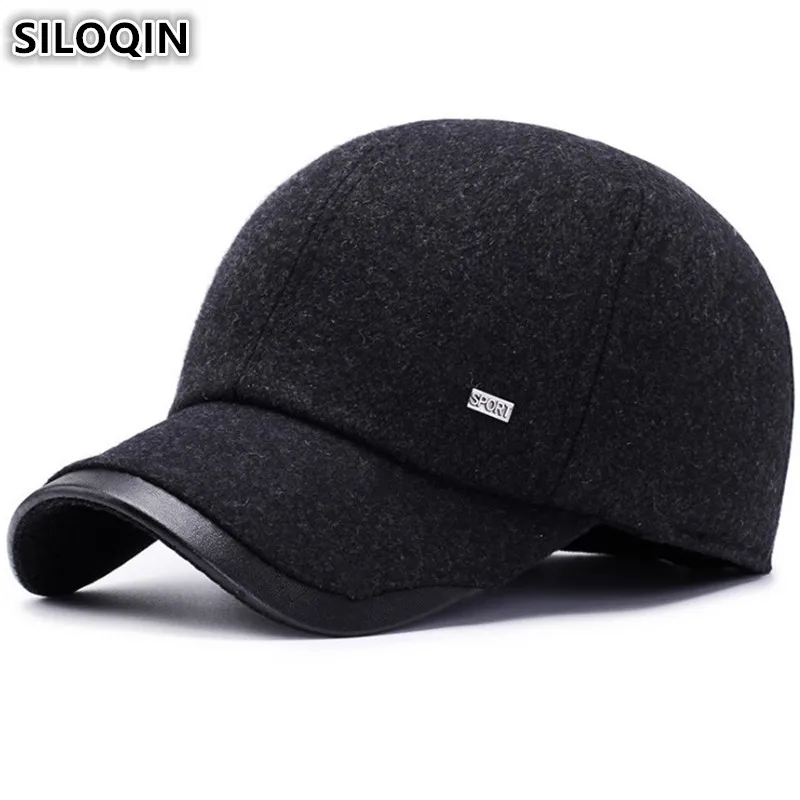 SILOQIN Earmuffs Hat Winter Men's Cap Warm Thick Baseball Caps Adjustable Head Size Male Bone Brands Snapback Cap Dad Hats NEW
SILOQIN Earmuffs Hat Winter Men's Cap Warm Thick Baseball Caps Adjustable Head Size Male Bone Brands Snapback Cap Dad Hats NEW