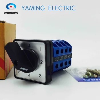 LW26 YMW26-25/4 Rotary switch knob 6 position 0-5 High quality changeover cam switch 25A 4 phase 16 terminals silver contact
LW26 YMW26-25/4 Rotary switch knob 6 position 0-5 High quality changeover cam switch 25A 4 phase 16 terminals silver contact