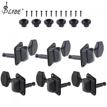 6pcs Metal Guitar Tuning Pegs 3R+3L Semi-closed Machine Heads Tuners for Acoustic Folk Guitar
6pcs Metal Guitar Tuning Pegs 3R+3L Semi-closed Machine Heads Tuners for Acoustic Folk Guitar