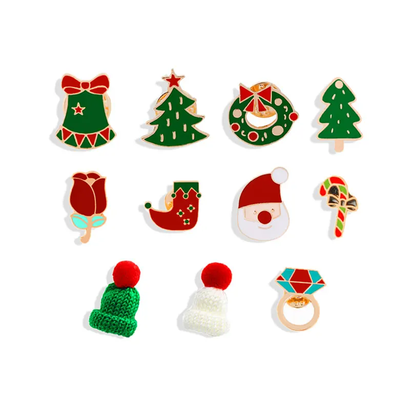 11 Style Enamel Pins Christmas Hats Brooches For Children Xmas Tree Socks Wreath Cane Santa Claus Pin Badge Accessories Jewelry
11 Style Enamel Pins Christmas Hats Brooches For Children Xmas Tree Socks Wreath Cane Santa Claus Pin Badge Accessories Jewelry