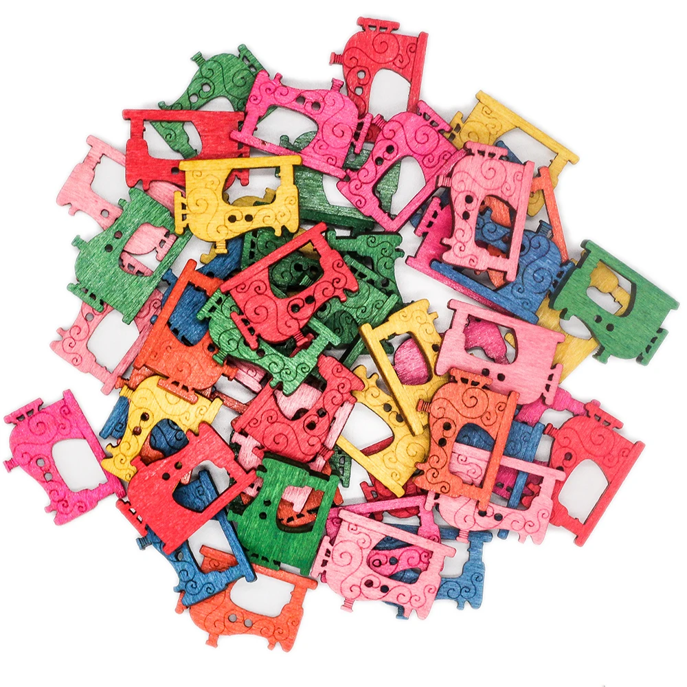 50Pcs Cartoon Colorful Sewing Machine Wooden Button for Scrapbooking Crafts DIY Clothing Sewing Accessories Button Decoration
50Pcs Cartoon Colorful Sewing Machine Wooden Button for Scrapbooking Crafts DIY Clothing Sewing Accessories Button Decoration