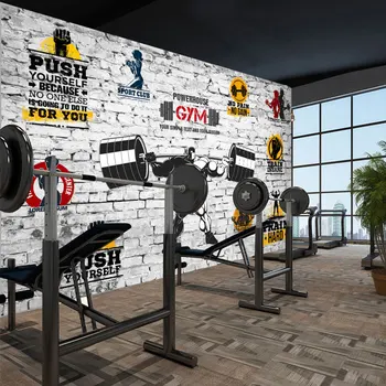 Gym Wall Decal Murals Modern Living Room Bedroom Wall Papers 3D Brick Wall Photo Wallpaper Stickers Self Adhesive Vinyl / Silk
Gym Wall Decal Murals Modern Living Room Bedroom Wall Papers 3D Brick Wall Photo Wallpaper Stickers Self Adhesive Vinyl / Silk