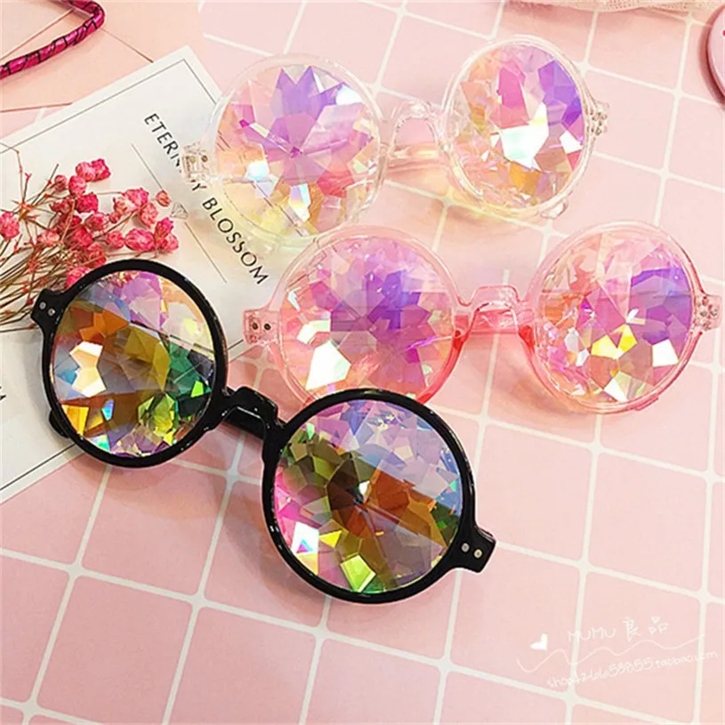CHUN Round Kaleidoscope Glasses Rave Festival Men Women Brand Designer Holographic Kaleidoscope Female Male Sunglasses M138
CHUN Round Kaleidoscope Glasses Rave Festival Men Women Brand Designer Holographic Kaleidoscope Female Male Sunglasses M138