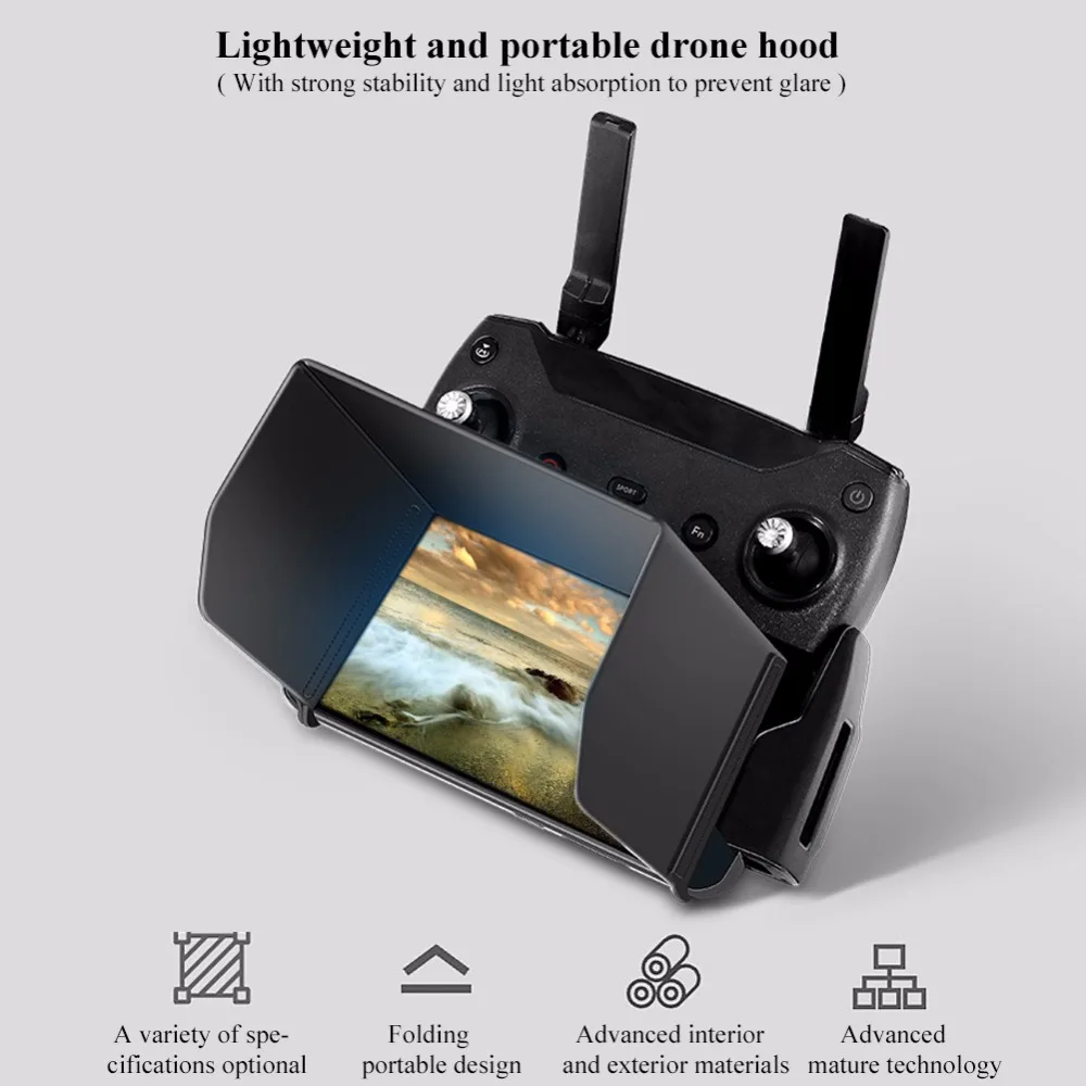 4Types Remote Controller Monitor Phone Sun Hood Cover Foldable Tablet Sunshade Accessory For Drone RC Sunshade for DJI Mavic pro
4Types Remote Controller Monitor Phone Sun Hood Cover Foldable Tablet Sunshade Accessory For Drone RC Sunshade for DJI Mavic pro