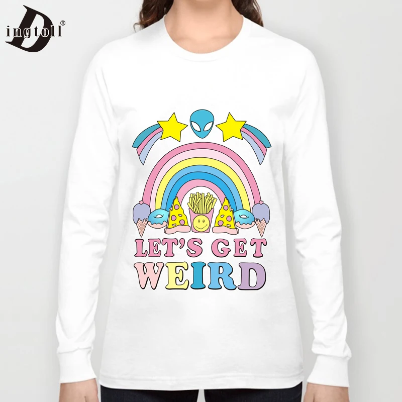 Dingtoll LET'S GET WEIRD Aliens Sweatshirts Ranibows Hearts Printed Harajuku Pullovers Hoodies WMH83
Dingtoll LET'S GET WEIRD Aliens Sweatshirts Ranibows Hearts Printed Harajuku Pullovers Hoodies WMH83