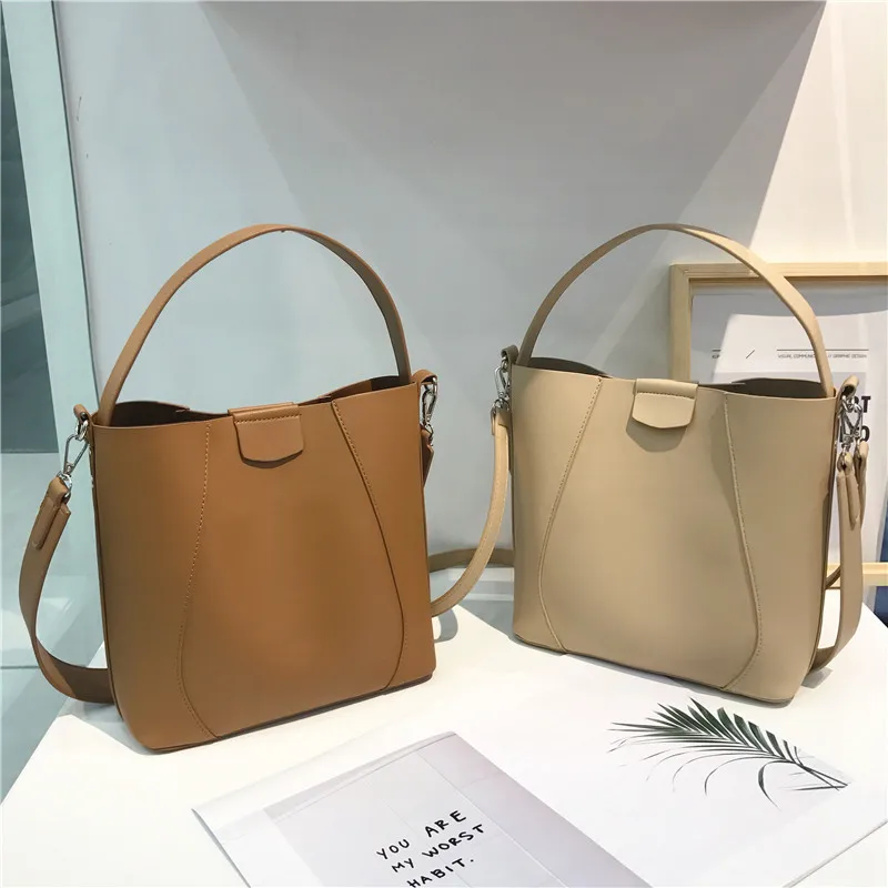 Фото Fashion Chic Double Shoulder Strap Women Handbags Casual Large Capacity Totes Messenger Bags Cross Body Purses 2019 | Багаж и сумки