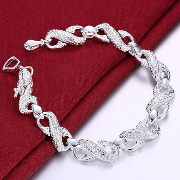 DOTEFFIL 925 Sterling Silver Dragon Chain Bracelet For Men Woman Charm Wedding Engagement Fashion Party Jewelry
DOTEFFIL 925 Sterling Silver Dragon Chain Bracelet For Men Woman Charm Wedding Engagement Fashion Party Jewelry