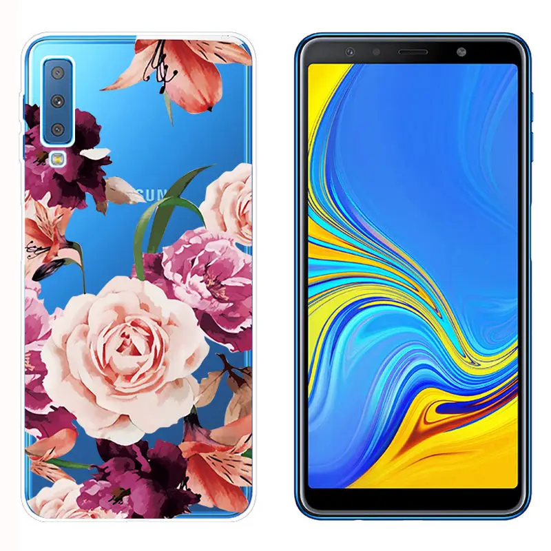 Arvin Case FOR Samsung Galaxy A7 2018 A310 A510 Smart Soft TPU Phone Cover FOR Samsung A750F Painted Silicone Case FOR A8 Plus (13)