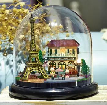 Handmade Paris Tower Doll House Furniture Miniatura Diy Doll Houses Dust Cover Dollhouse Wooden Toys Children Christmas Gift
Handmade Paris Tower Doll House Furniture Miniatura Diy Doll Houses Dust Cover Dollhouse Wooden Toys Children Christmas Gift
