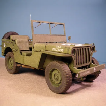 3D Paper Model 1:25 American Willis for Jeep Military Vehicle Model Willys Model Manual DIY Military Truck Collectible Gift
3D Paper Model 1:25 American Willis for Jeep Military Vehicle Model Willys Model Manual DIY Military Truck Collectible Gift