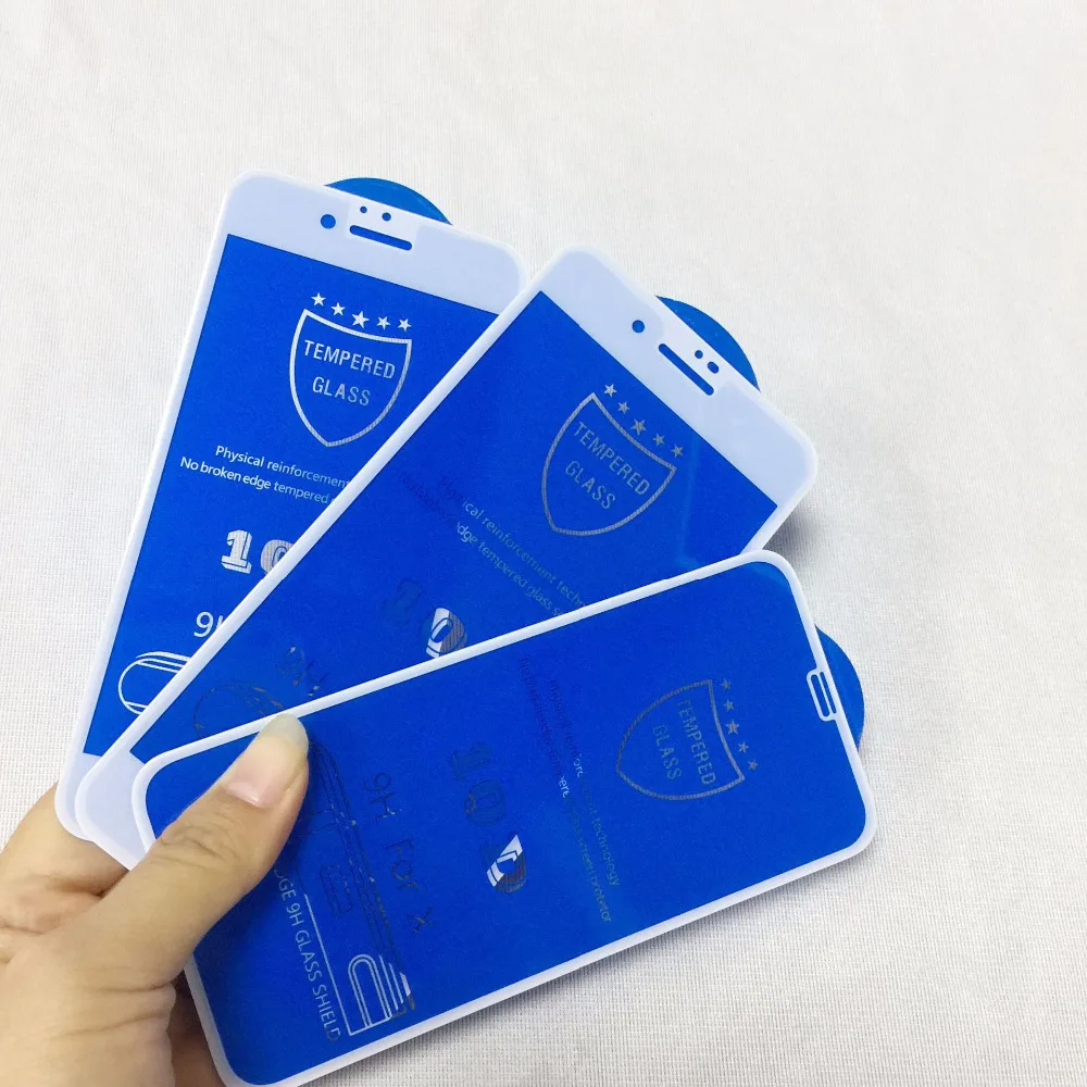 Luxury 10D screen protector film Anti-scratch for iphone 6 6s 4.7 inches 9H Tempered glass film for iphone 7 8 plus X 5.8"
Luxury 10D screen protector film Anti-scratch for iphone 6 6s 4.7 inches 9H Tempered glass film for iphone 7 8 plus X 5.8"