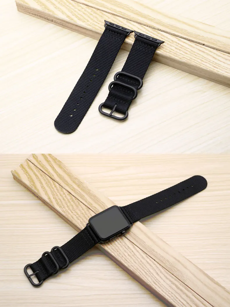 Bracelet à boucle en nylon tissé pour apple watch, 44mm 40mm 42mm 38mm, pour iwatch série SE/6/5/4/3/2/1 Bracelet à boucle en nylon tissé pour apple watch, 44mm 40mm 42mm 38mm, pour iwatch série SE/6/5/4/3/2/1