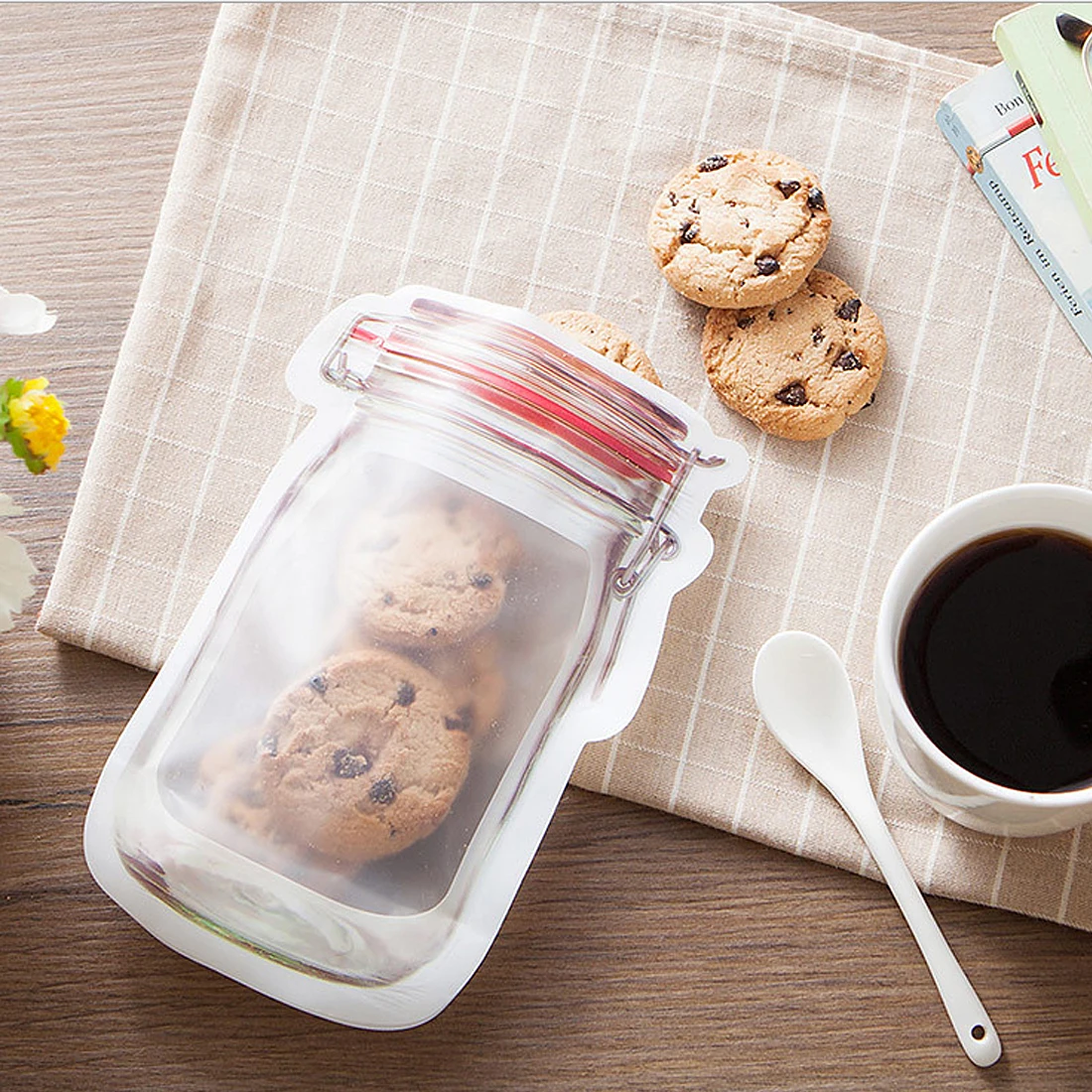 HIPSTEEN 4pcs/set Lovely Zipper Fresh Bag Food Snack Clip Grip Plastic Clear Ziplock Reclosable Food Storage Bags Travel Camping
HIPSTEEN 4pcs/set Lovely Zipper Fresh Bag Food Snack Clip Grip Plastic Clear Ziplock Reclosable Food Storage Bags Travel Camping