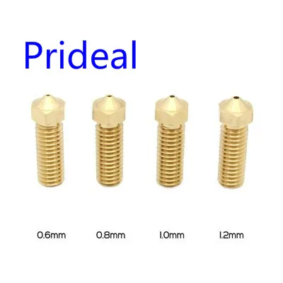 Prideal Brass Lengthen Nozzle 0.6mm/0.8mm/1.0mm/1.2mm Copper long Nozzle For 1.75mm Filament M6*32 mm Extruder Print Head
Prideal Brass Lengthen Nozzle 0.6mm/0.8mm/1.0mm/1.2mm Copper long Nozzle For 1.75mm Filament M6*32 mm Extruder Print Head