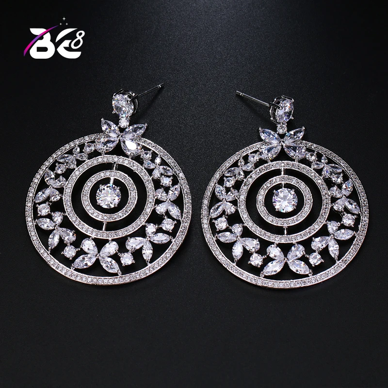 Be 8 New Fashion AAA Cubic Zirconia Big Hoop Earrings Round Circle Pendant Long Earrings for Women Statement Jewelry E497
Be 8 New Fashion AAA Cubic Zirconia Big Hoop Earrings Round Circle Pendant Long Earrings for Women Statement Jewelry E497