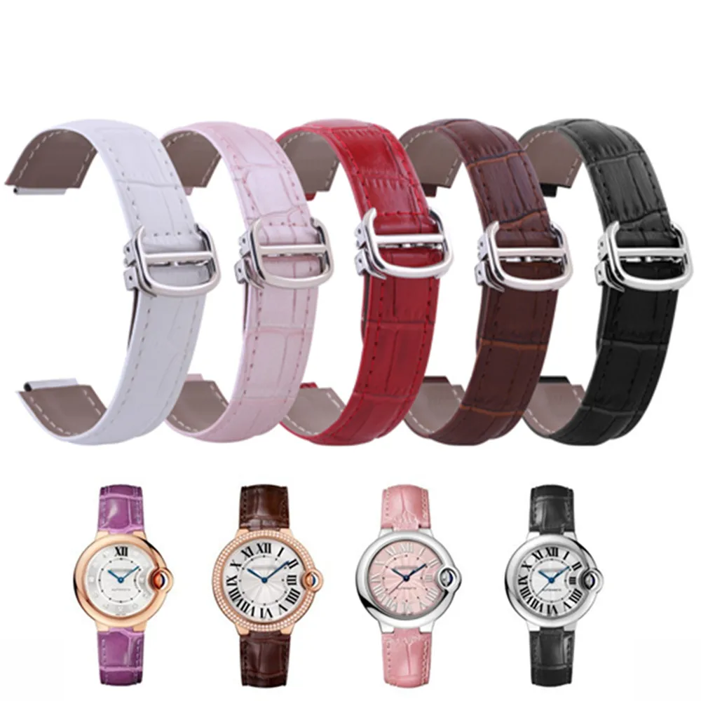 Genuine Leather 14 18 20 mm For Ballon Bleu Tank Series Bamboo Pattern Watches Strap Watchband With Folding Buckle Clasp
Genuine Leather 14 18 20 mm For Ballon Bleu Tank Series Bamboo Pattern Watches Strap Watchband With Folding Buckle Clasp