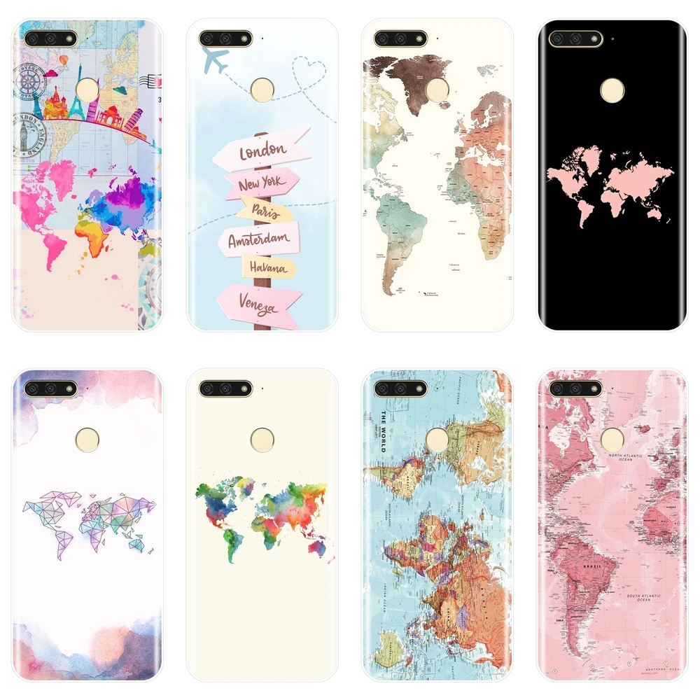 Phone Case For Huawei Y5 Y6 Y7 Prime 2017 2018 Y9 2019 Soft Silicone World Map Travel Back Cover For Huawei Y3 Y5 Y6 II Y7 Pro
Phone Case For Huawei Y5 Y6 Y7 Prime 2017 2018 Y9 2019 Soft Silicone World Map Travel Back Cover For Huawei Y3 Y5 Y6 II Y7 Pro
