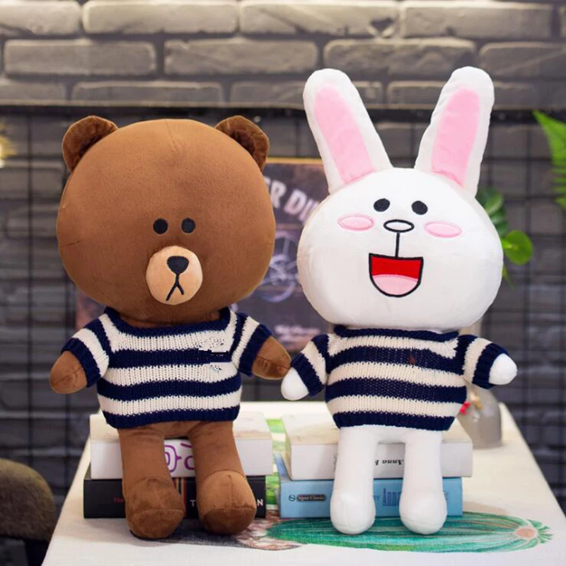 50cm Brown Bear Pillow Cony Rabbit Stuffed Plush Toys Animals Sweater bear Soft Dolls Kawaii Children Birthday Gifts
50cm Brown Bear Pillow Cony Rabbit Stuffed Plush Toys Animals Sweater bear Soft Dolls Kawaii Children Birthday Gifts