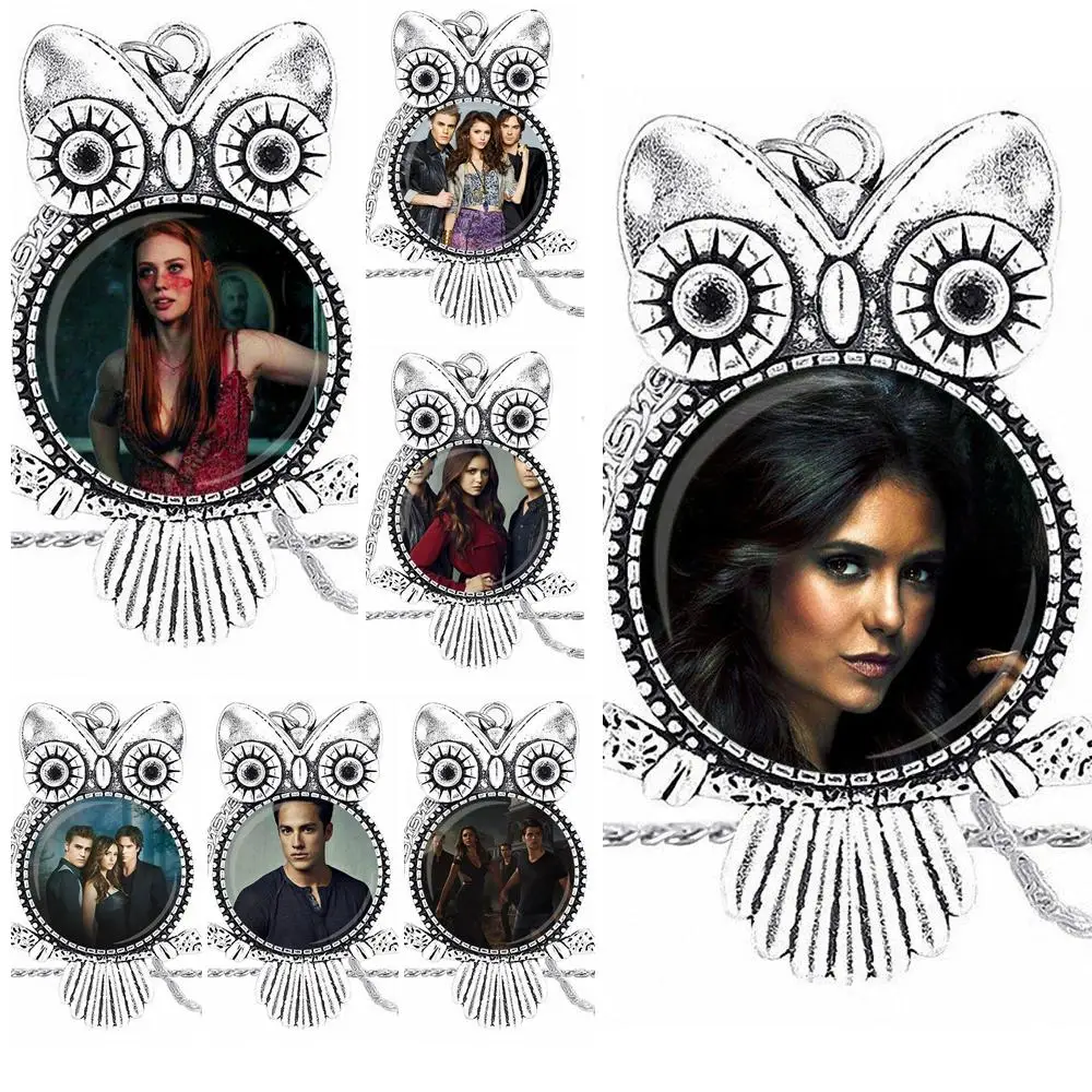 EJ Glaze Glass Cabochon Pendant Necklace Owl Fashion Necklace For Girls Gift Movie Vampire Diaries
EJ Glaze Glass Cabochon Pendant Necklace Owl Fashion Necklace For Girls Gift Movie Vampire Diaries
