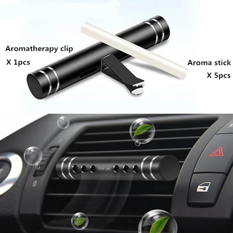 (1pcs Aromatherapy Clip +5pcs Aromatherapy Stick) Car Air Freshener Perfume Metal Decoration Solid Purifier Diffuser Clip Aroma
(1pcs Aromatherapy Clip +5pcs Aromatherapy Stick) Car Air Freshener Perfume Metal Decoration Solid Purifier Diffuser Clip Aroma