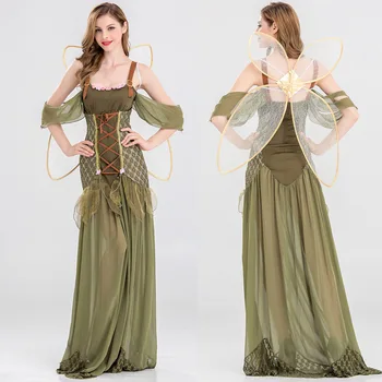 Angel Elf Dress for Women Flower Fairy Tale Costume Party Green Forest Fantasia Fancy Lolita Dress Halloween Cosplay Costume
Angel Elf Dress for Women Flower Fairy Tale Costume Party Green Forest Fantasia Fancy Lolita Dress Halloween Cosplay Costume