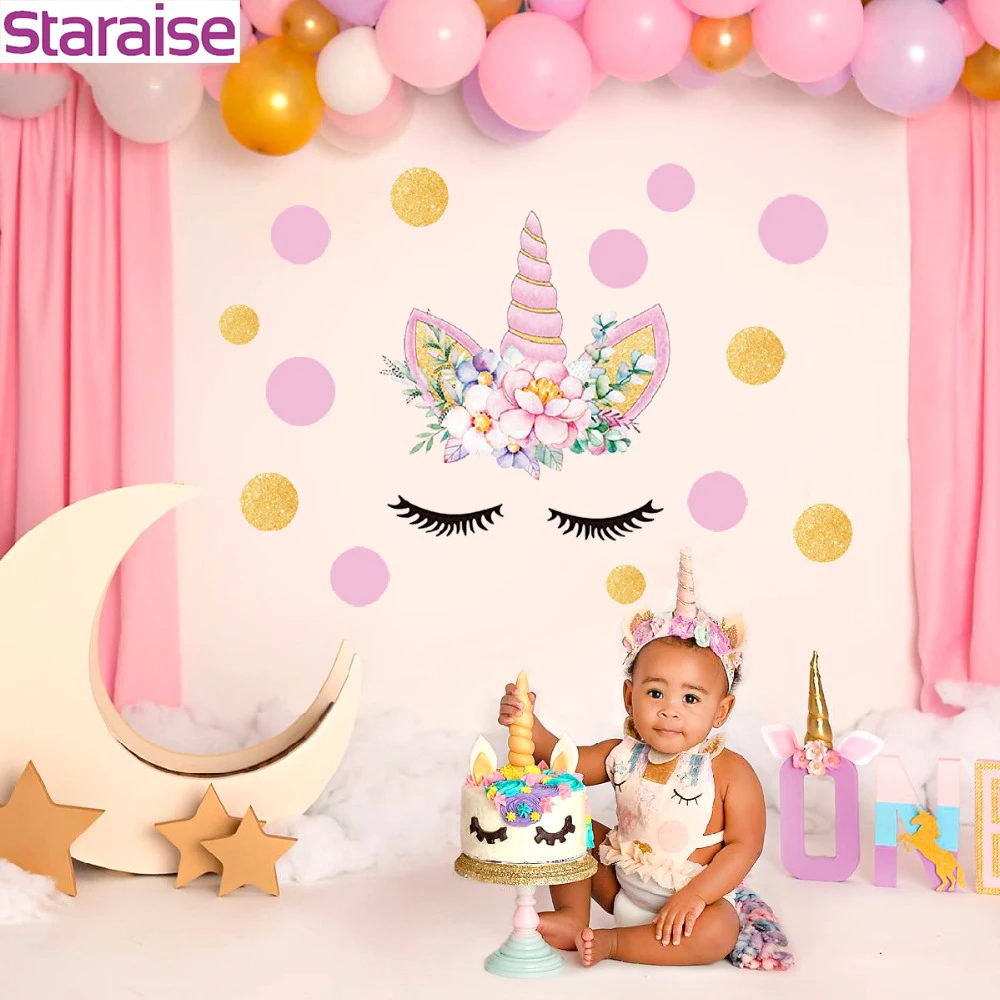 Staraise Unicorn Wall Sticker Birthday Party Decoration Kids Unicorn Party Favors Set Supplies DIY Baby Room Decor Wall Decals
Staraise Unicorn Wall Sticker Birthday Party Decoration Kids Unicorn Party Favors Set Supplies DIY Baby Room Decor Wall Decals