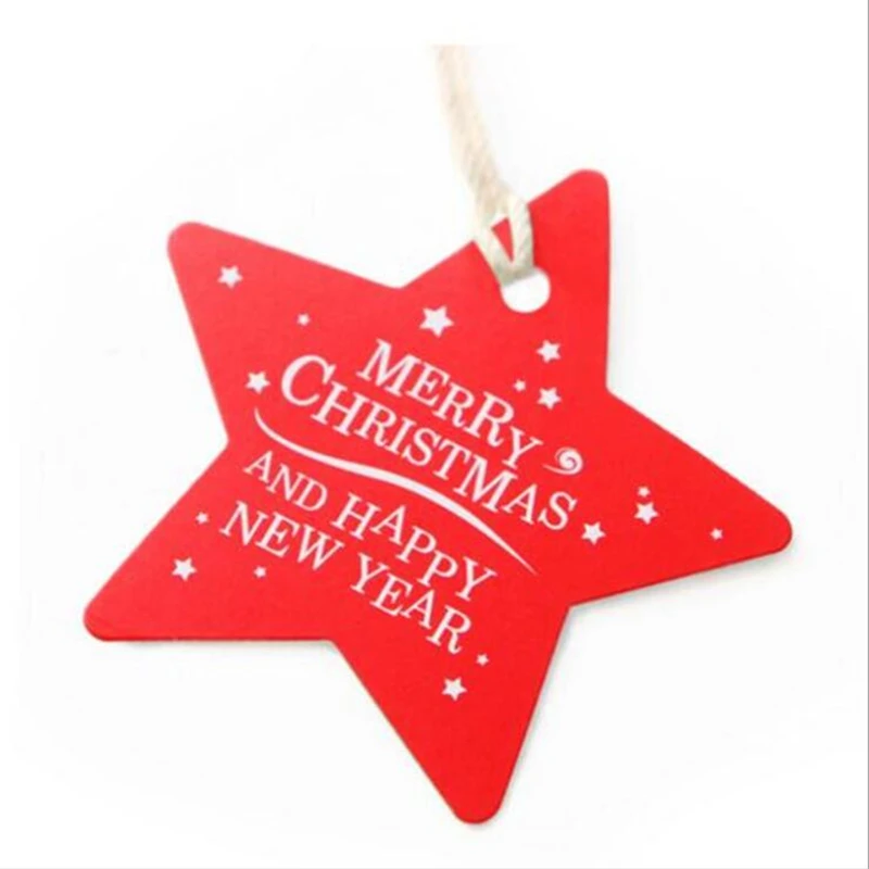 100pcs 5.3cm Stars Design Merry Christmas Happy New Year Gift Hanging Tag For Christmas Party
100pcs 5.3cm Stars Design Merry Christmas Happy New Year Gift Hanging Tag For Christmas Party
