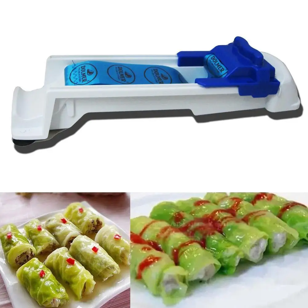 Useful Sushi Roller Food Machine Fruit Vegetables Leaf Meat Kitchen Roll Maker Meat Slicer Kitchen Gadgets
Useful Sushi Roller Food Machine Fruit Vegetables Leaf Meat Kitchen Roll Maker Meat Slicer Kitchen Gadgets