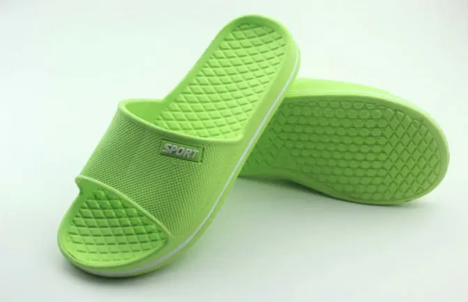 Summer Pure Color Lovers Household Disposable Bath Slippers Spa Hotel Slippers Bathroom Anti-skid Mens And Womens Soft Slide Slippers (9)