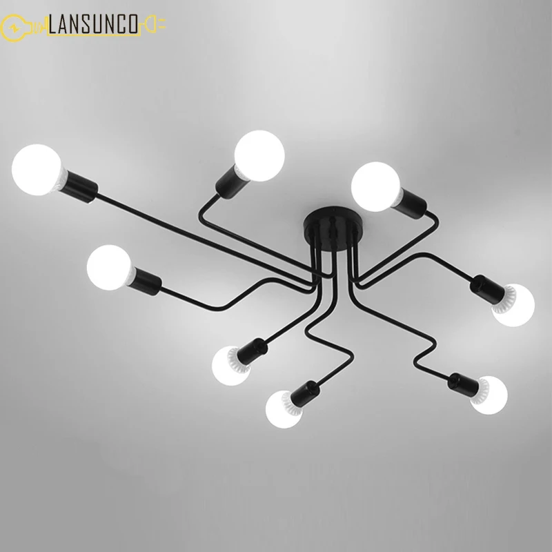 Vintage Chandelier 4/6/8 Multi Heads Bent Pipe Chandeliers E27 Light Fixtures For Living Room Bedroom Chandelier Lighting Modern
Vintage Chandelier 4/6/8 Multi Heads Bent Pipe Chandeliers E27 Light Fixtures For Living Room Bedroom Chandelier Lighting Modern