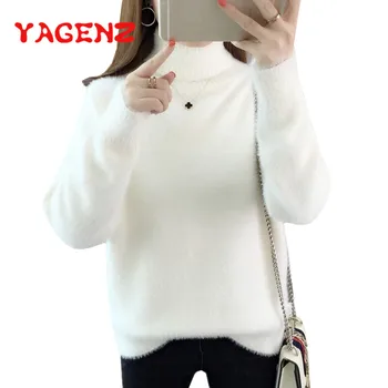 YAGENZ White Sweater Women Tops Fashion Warm Turtleneck Student Knit Sweaters Female Pullover Autumn Winter Bottoming shirt 265
YAGENZ White Sweater Women Tops Fashion Warm Turtleneck Student Knit Sweaters Female Pullover Autumn Winter Bottoming shirt 265