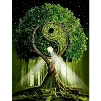 YA ZOOEY NUO Diamond embroidery Green yin Yang tree 5d diamond painting full diamond mosaic 3d rhinestones Cross stitch YU838
YA ZOOEY NUO Diamond embroidery Green yin Yang tree 5d diamond painting full diamond mosaic 3d rhinestones Cross stitch YU838