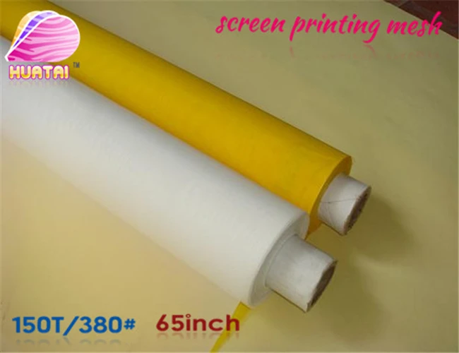 high quality polyester silk screen mesh 150T(380#)*165CM(65" width )good quality free shipping with fast delivery
high quality polyester silk screen mesh 150T(380#)*165CM(65" width )good quality free shipping with fast delivery